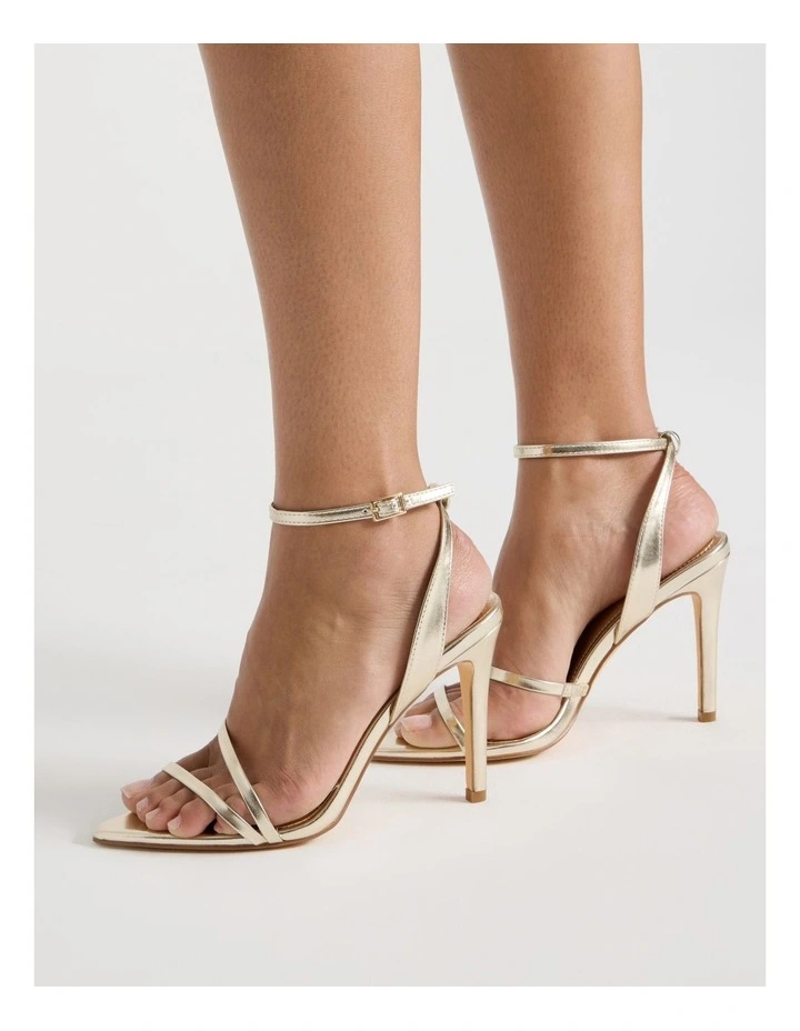 Kylie Heeled Shoes in Gold image 2
