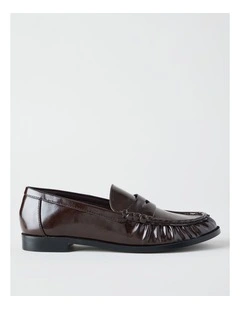 Alexandra Flat Shoes in Chocolate