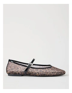 Hayley Flat Shoes in Leopard Mesh