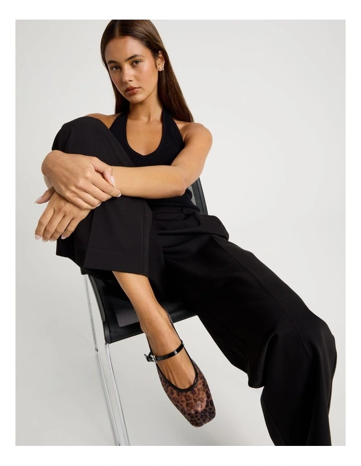 Hayley Flat Shoes in Leopard Mesh image 2