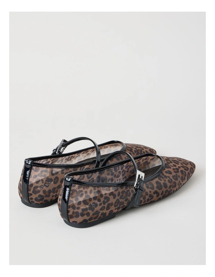 Hayley Flat Shoes in Leopard Mesh image 4