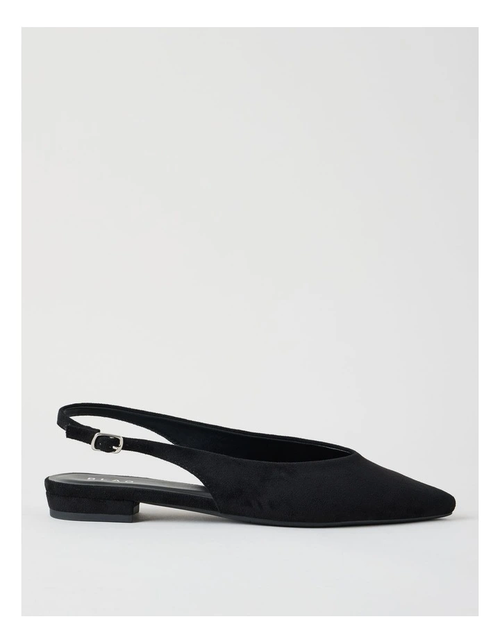 Sheradyn Flat Shoes in Black Micro image 1