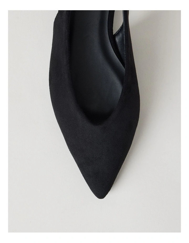 Sheradyn Flat Shoes in Black Micro image 6