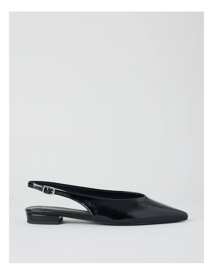 Sheradyn Flat Shoes in Black Glaze image 1