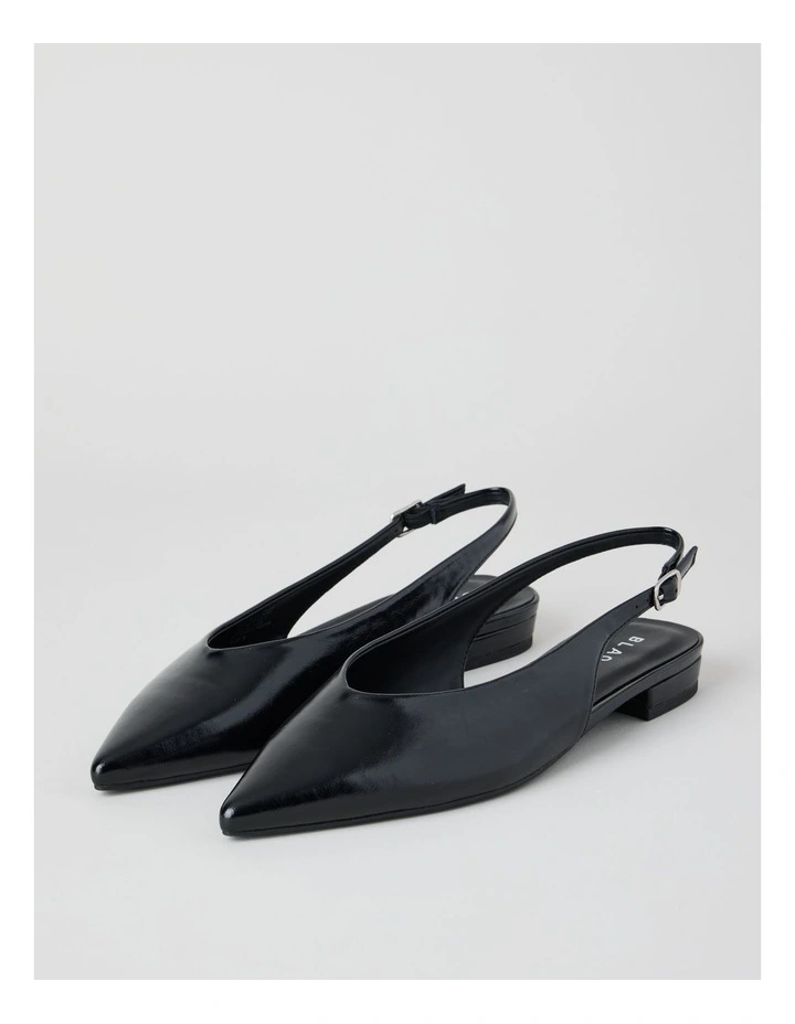 Sheradyn Flat Shoes in Black Glaze image 2