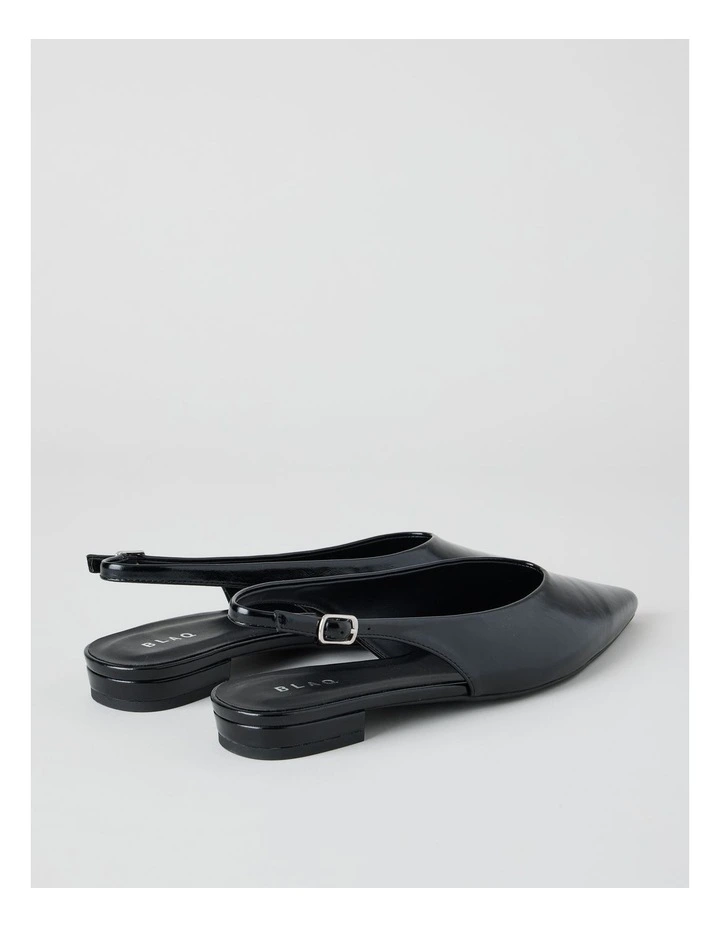Sheradyn Flat Shoes in Black Glaze image 3