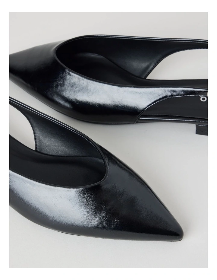 Sheradyn Flat Shoes in Black Glaze image 4