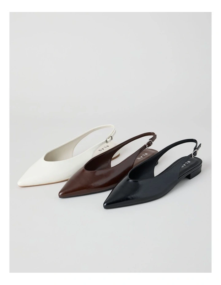 Sheradyn Flat Shoes in Black Glaze image 6