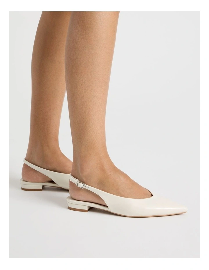 Sheradyn Flat Shoes in Ivory Glaze image 2