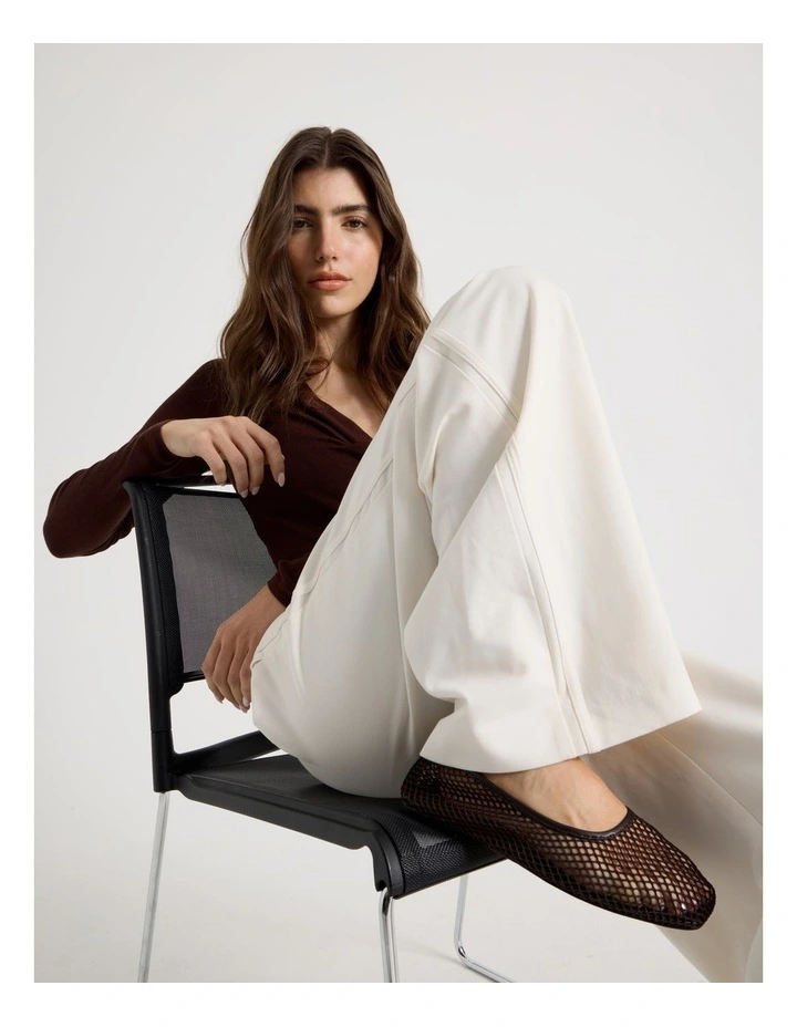 Willow Flat Shoes in Chocolate image 2