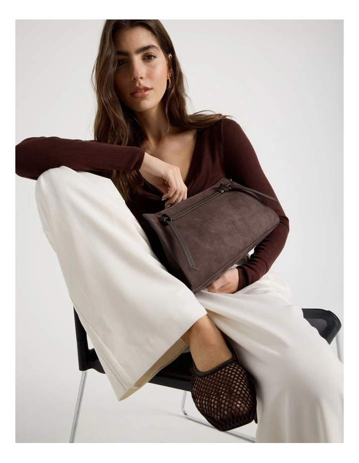 Willow Flat Shoes in Chocolate image 4