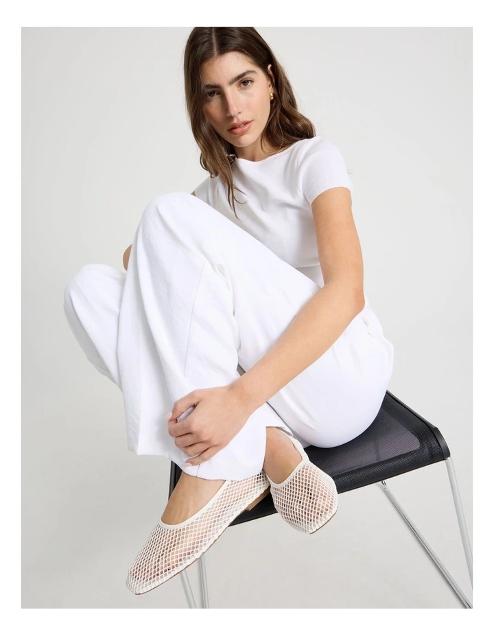 Willow Flat Shoes in White image 2