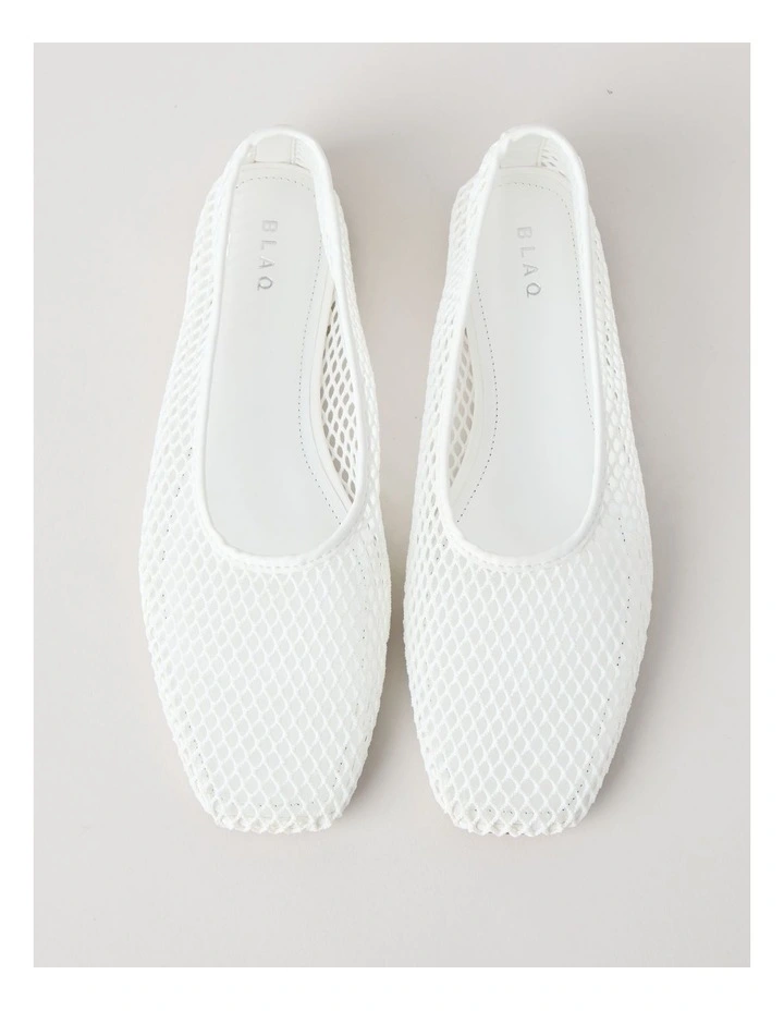 Willow Flat Shoes in White image 3