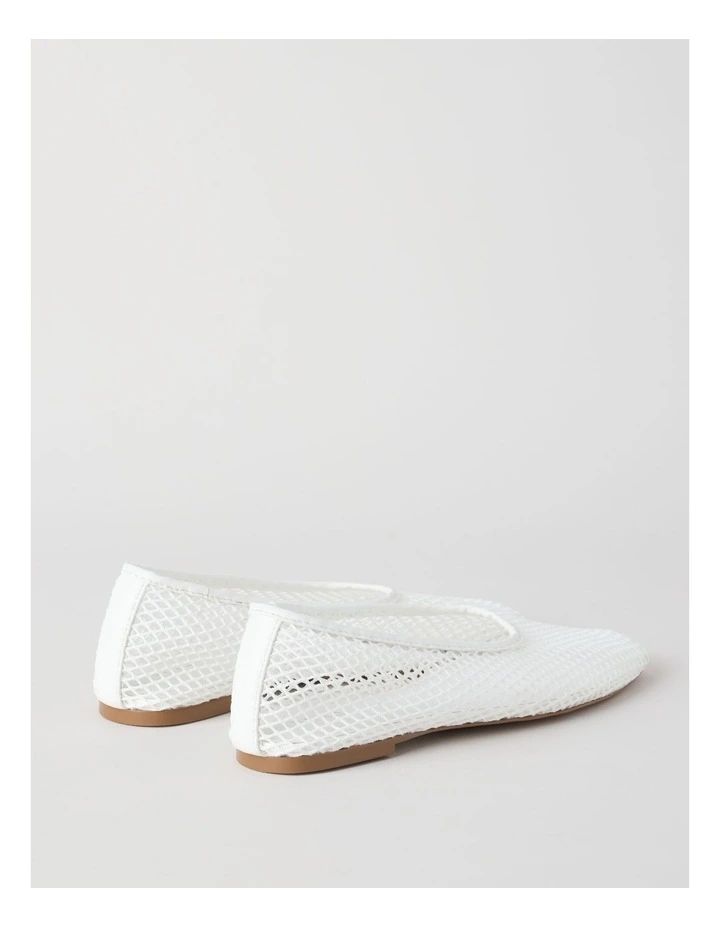 Willow Flat Shoes in White image 5