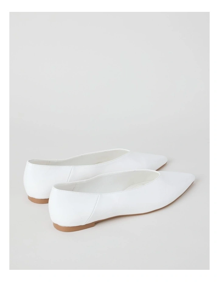 Maggie Flat Shoes in White image 5