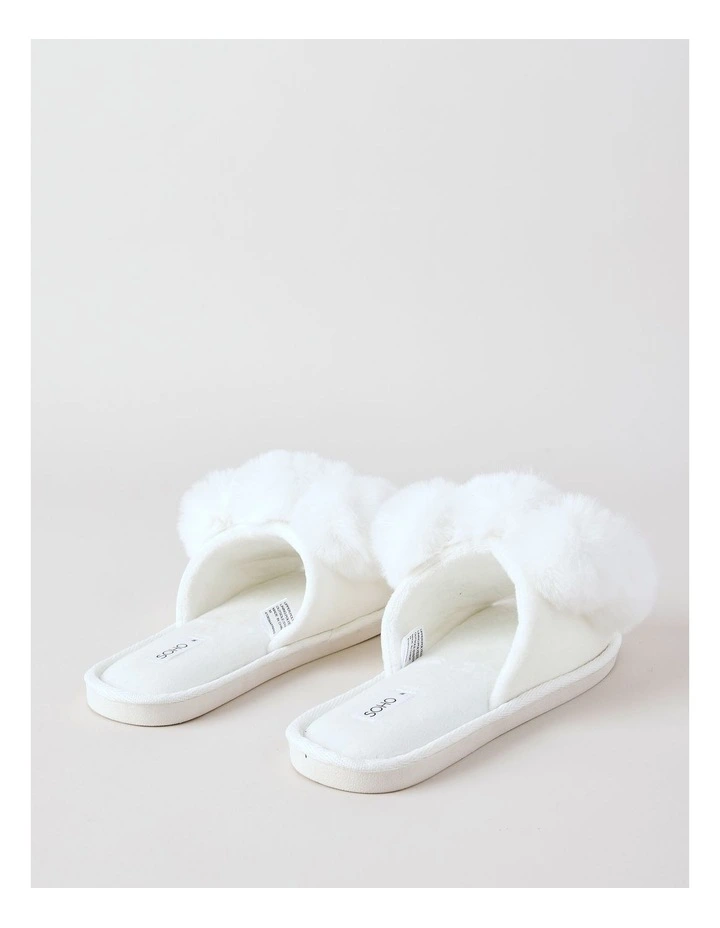 Paris Slipper in White image 3