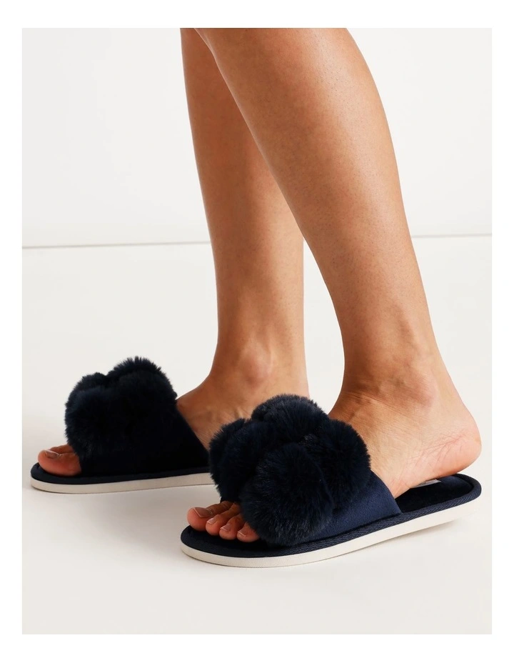 Paris Slipper in Navy image 2