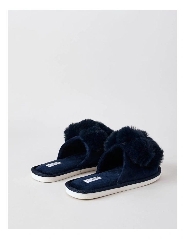 Paris Slipper in Navy image 3