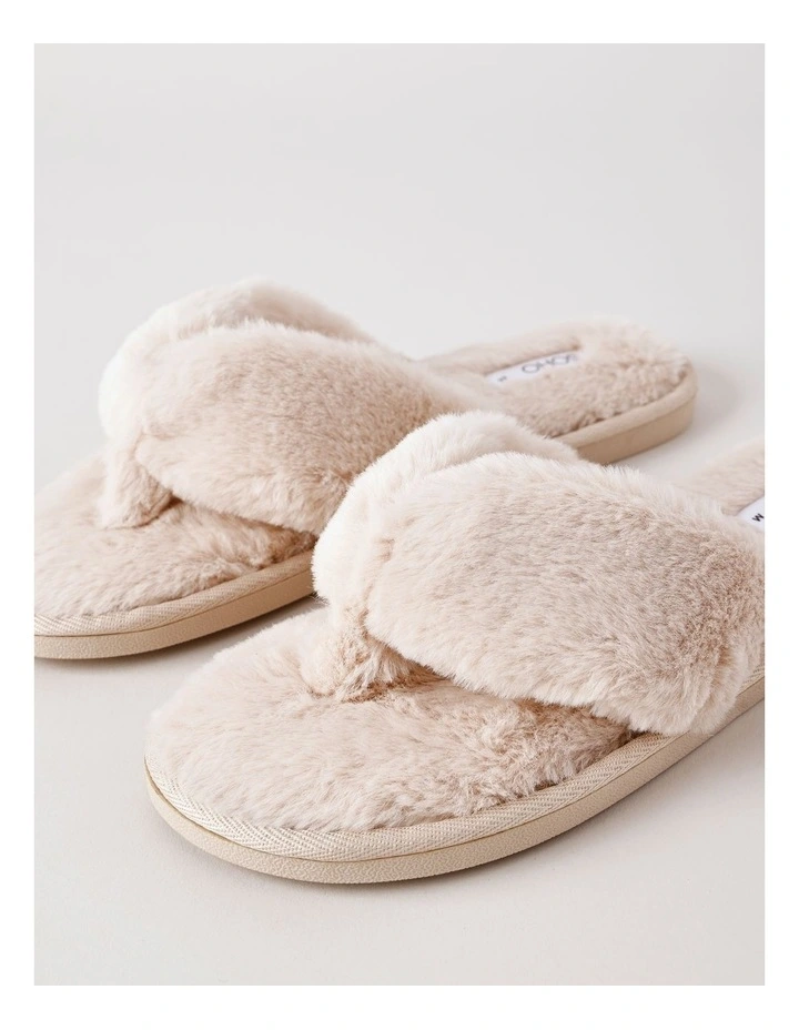 Breeze Slipper in Latte image 4
