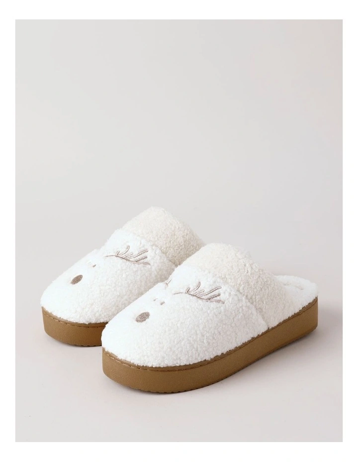 Dasher Slipper in White image 2