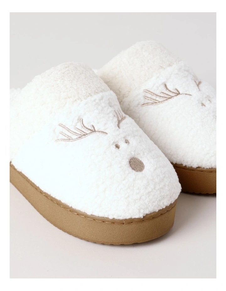 Dasher Slipper in White image 3