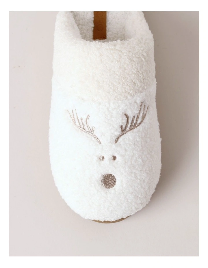 Dasher Slipper in White image 5