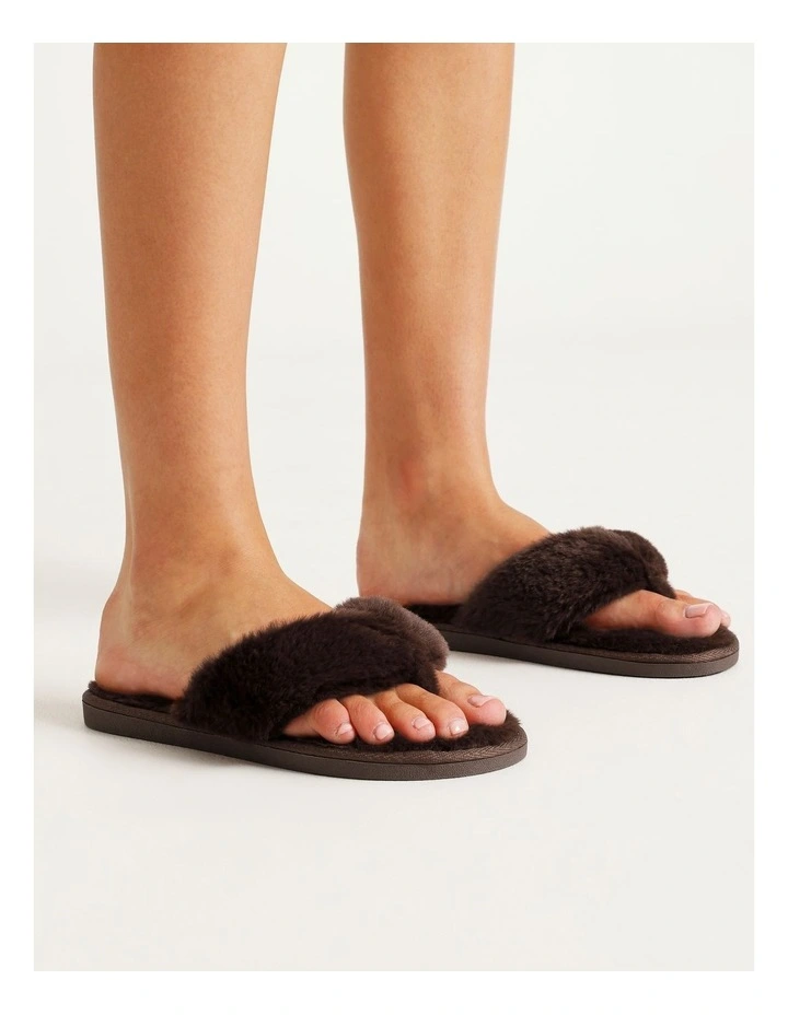 Breeze Slipper in Chocolate image 2