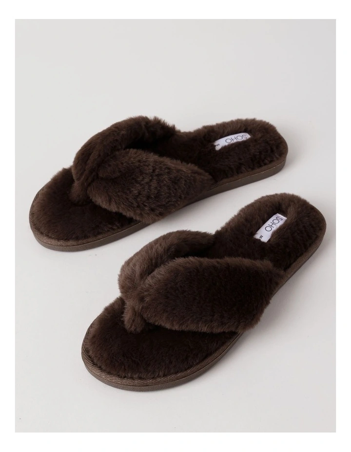 Breeze Slipper in Chocolate image 3