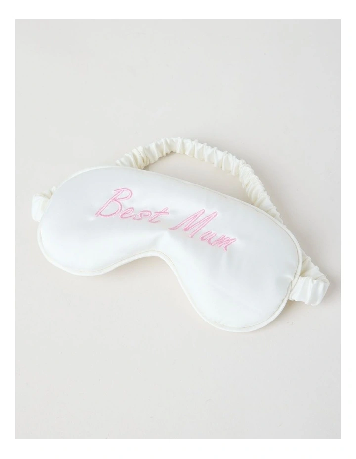 Best Mum Gift Box with Slipper & Eye Mask in Beige image 4
