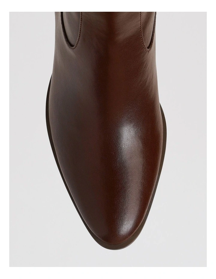 Roxy Boot in Chocolate Leather image 6