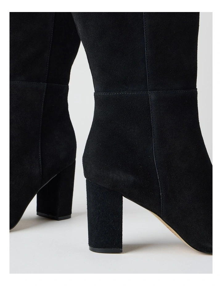 Robyn Boot in Black Suede image 3