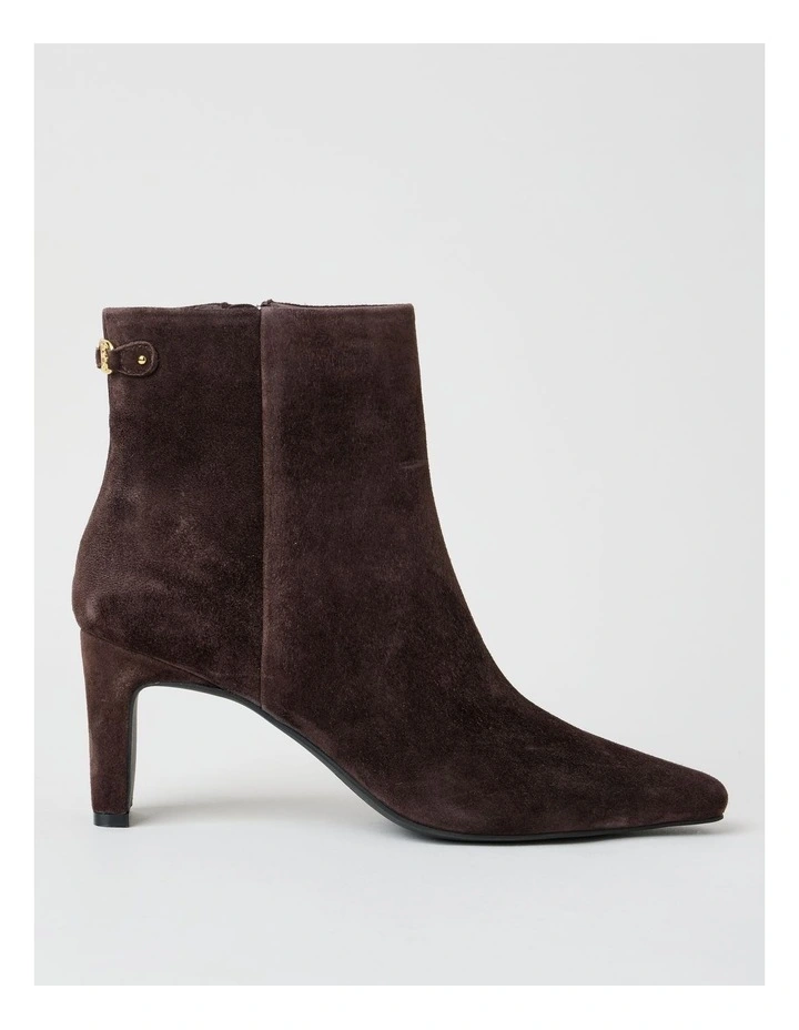 Carly Boot in Chocolate Suede image 1