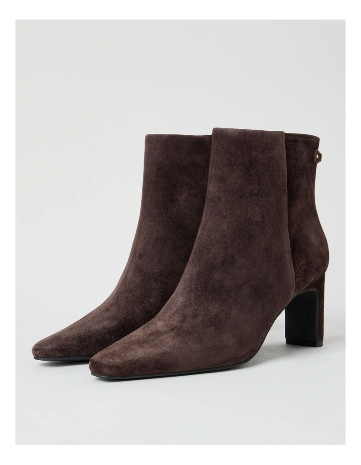 Carly Boot in Chocolate Suede image 3
