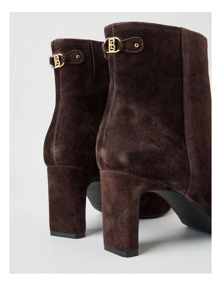 Carly Boot in Chocolate Suede image 4