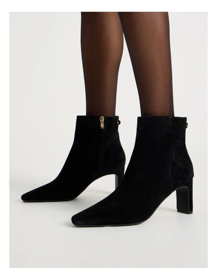 Carly Boot in Black Suede image 2