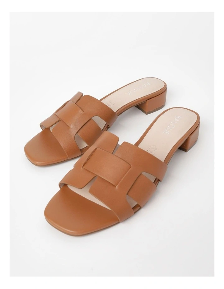 Maddie Sandal in Tan Leather image 3