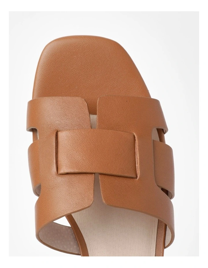 Maddie Sandal in Tan Leather image 4