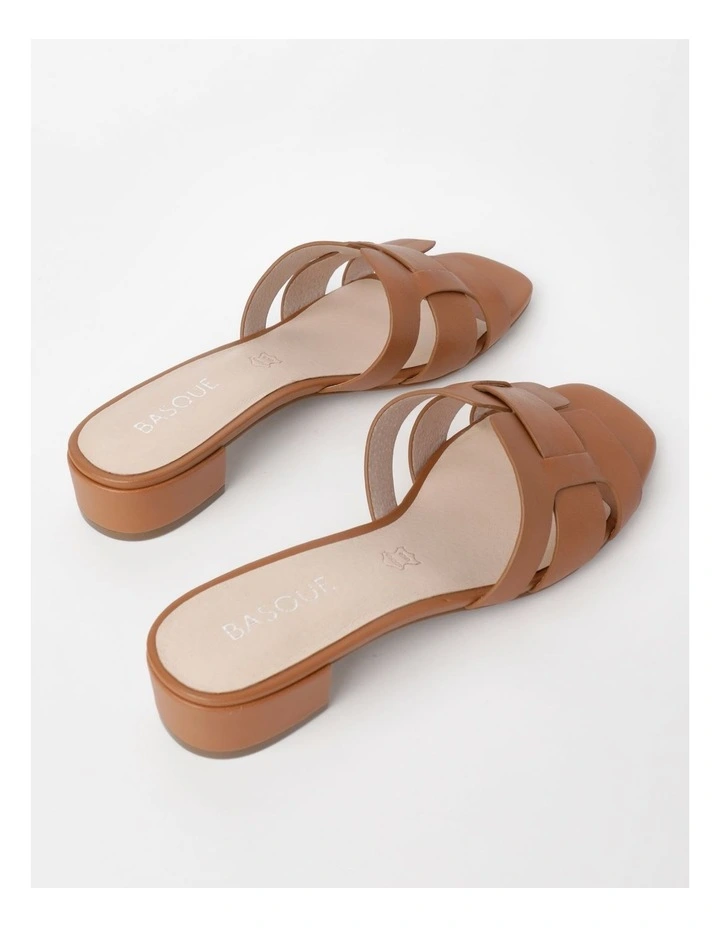 Maddie Sandal in Tan Leather image 5