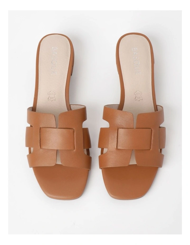 Maddie Sandal in Tan Leather image 6