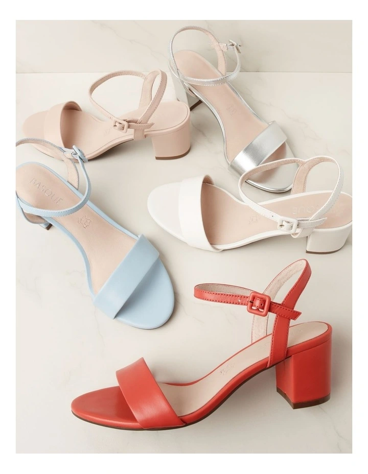 Roma Sandal in Rose Apricot Leather image 3