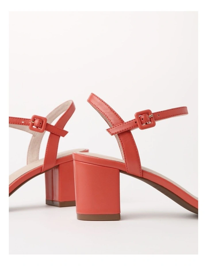 Roma Sandal in Rose Apricot Leather image 4