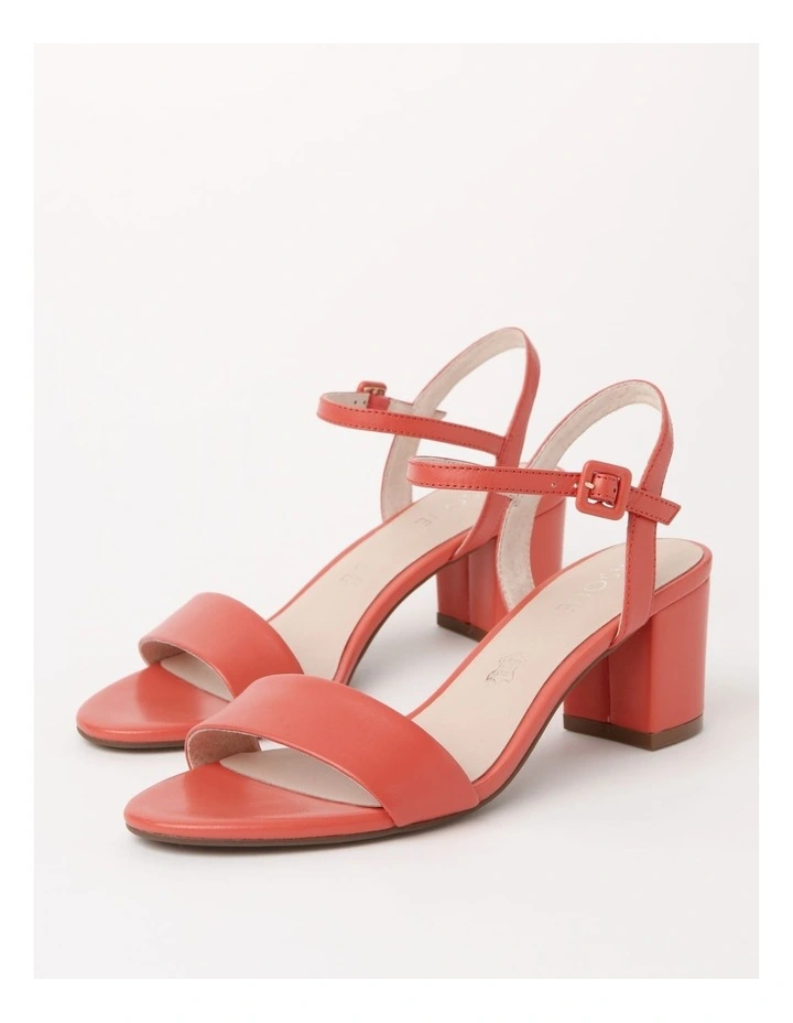 Roma Sandal in Rose Apricot Leather image 5