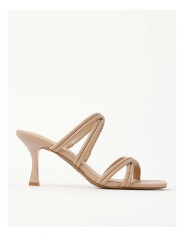 Tasha Sandal in Nude Leather