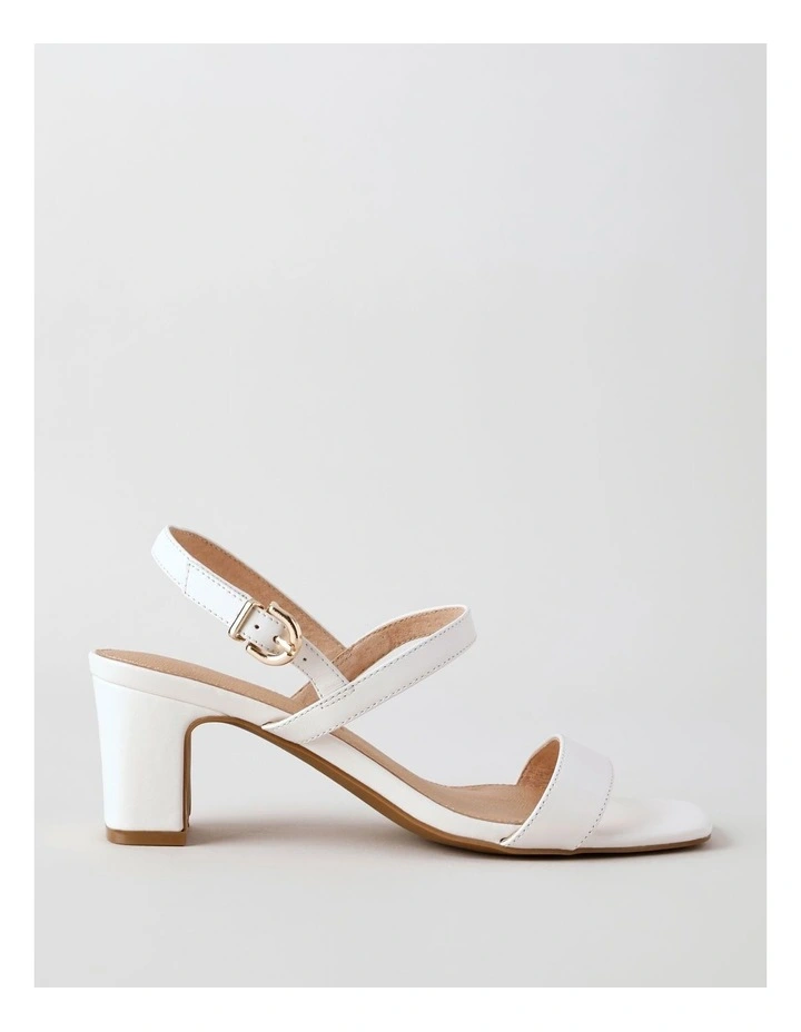 Shona Sandal in Bright White Leather image 1