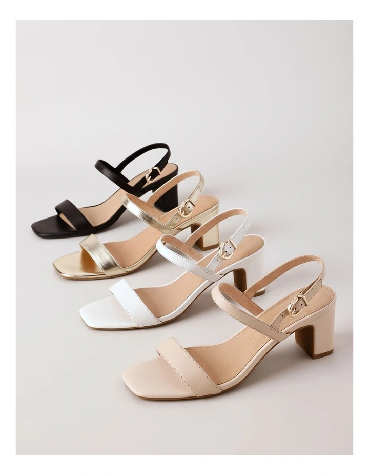 Shona Sandal in Latte Leather image 7