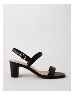 Shona Sandal in Black Leather