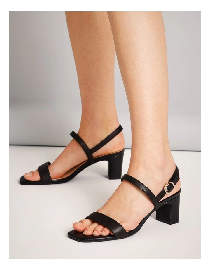 Shona Sandal in Black Leather image 2
