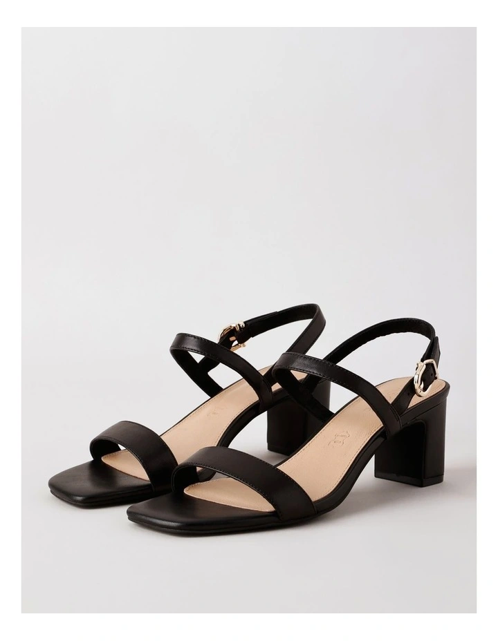 Shona Sandal in Black Leather image 3