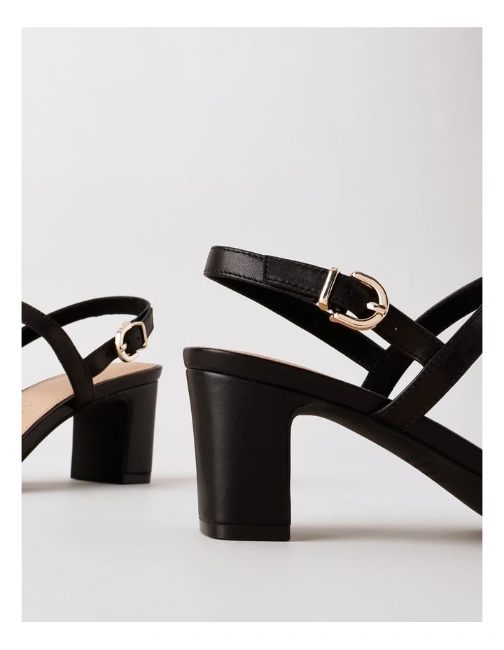 Shona Sandal in Black Leather image 4