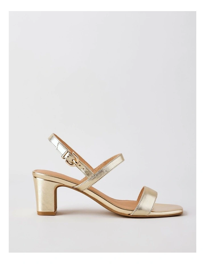 Shona Sandal in Gold Leather image 1